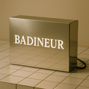 Boîte Lumineuse Alluminium Miroir Personnalisable – Design Unique et Éclairage LED Haute Qualité pour Magasins et Bureaux